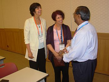 Dr.Saha with Dr. Laura McConnell, President, Division of Chemistry and Environment, IUPAC 